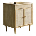 Mobile sottolavabo in legno, colore marrone chiaro