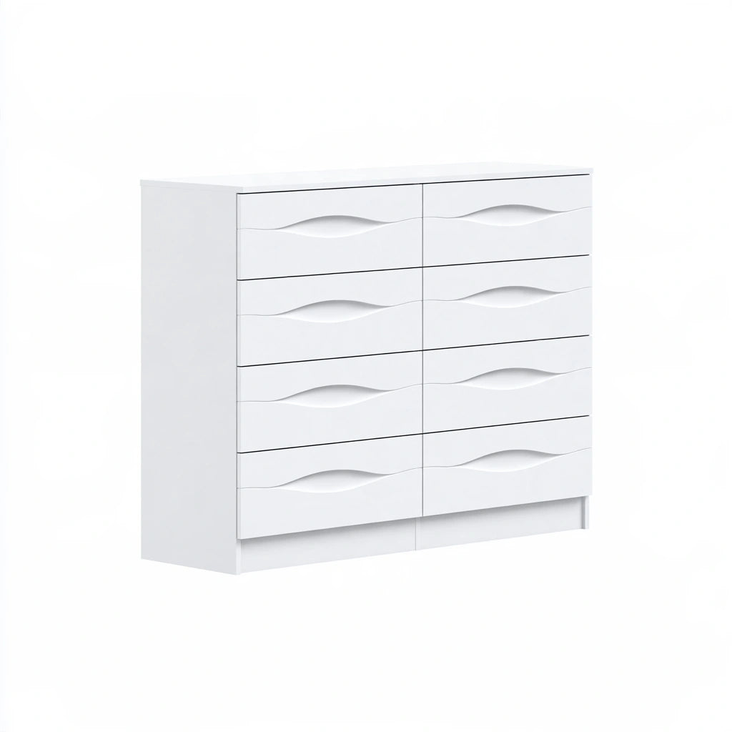 Cassettiera verticale, colore bianco