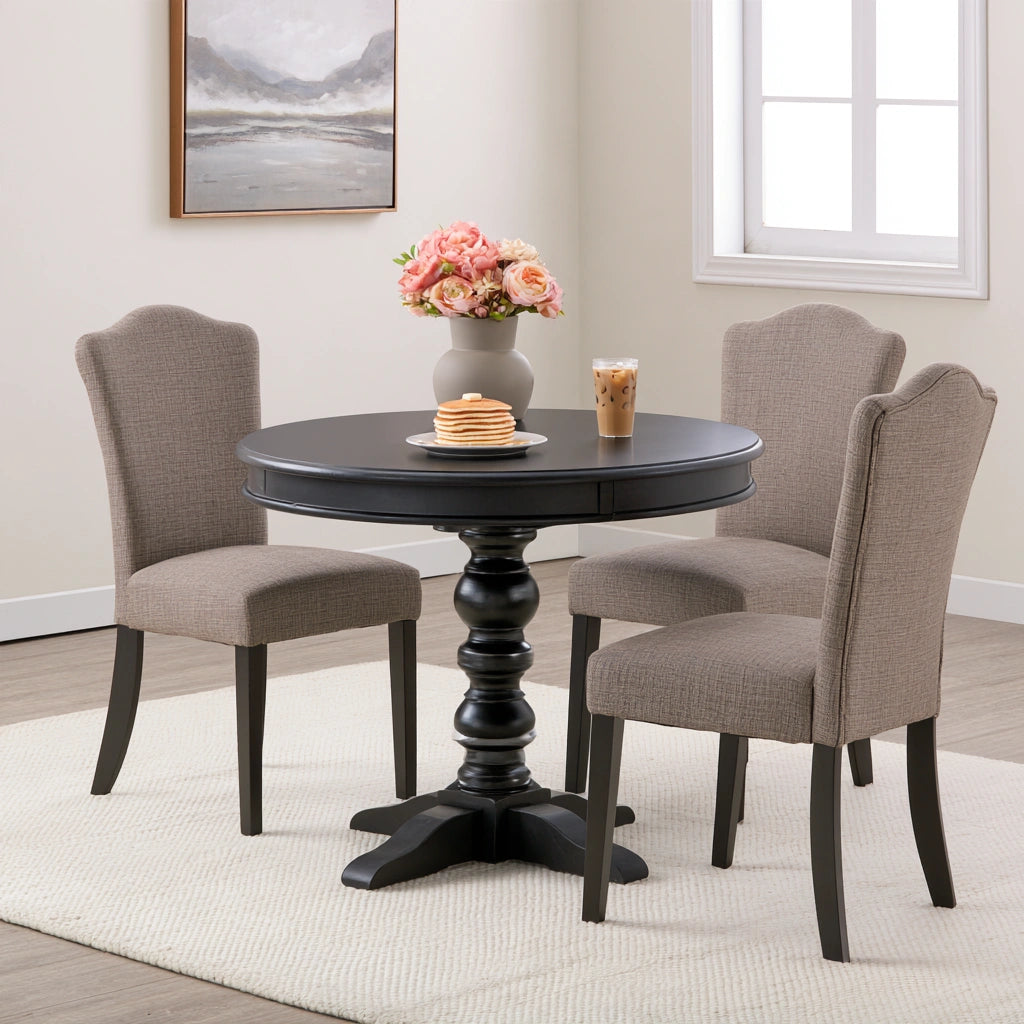 Set tavolo e sedie da pranzo, colore grigio