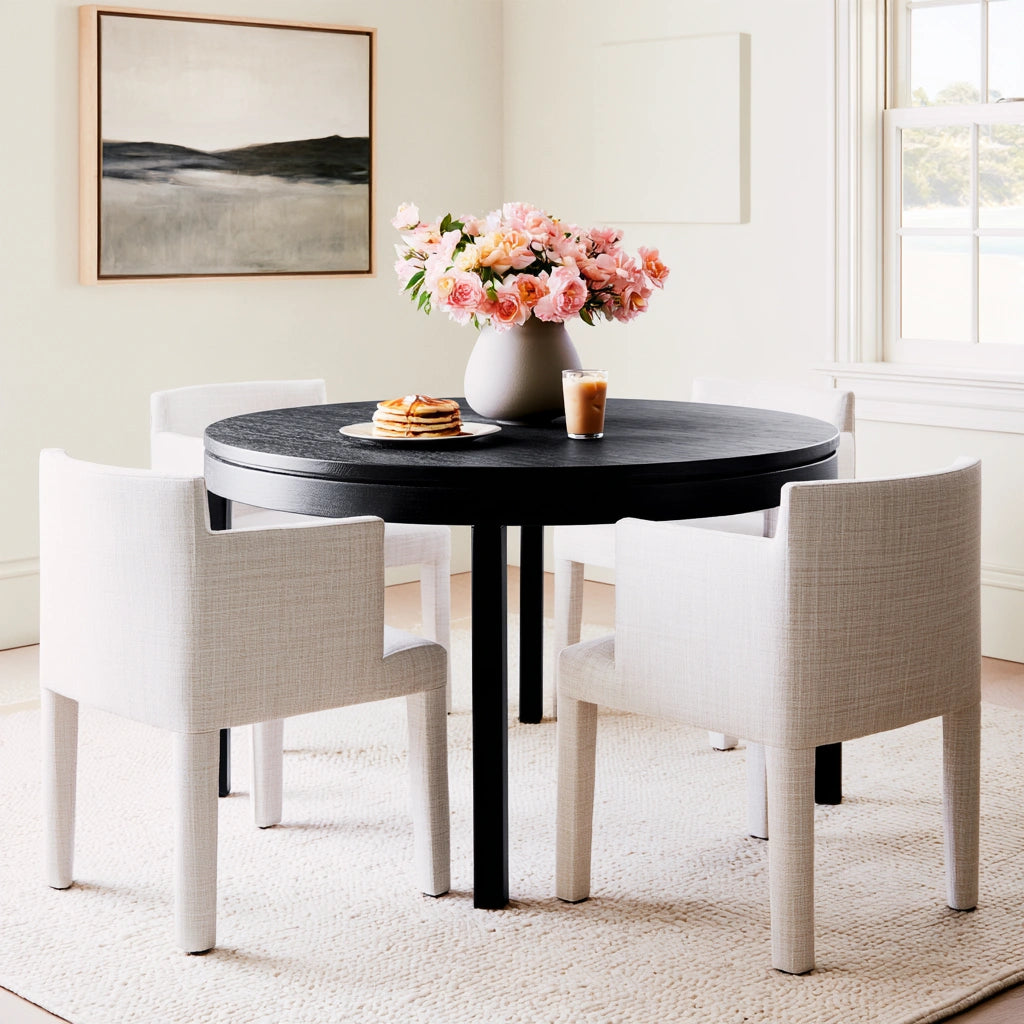 Set tavolo e sedie da pranzo, colore grigio