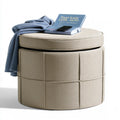Pouf contenitore, colore beige